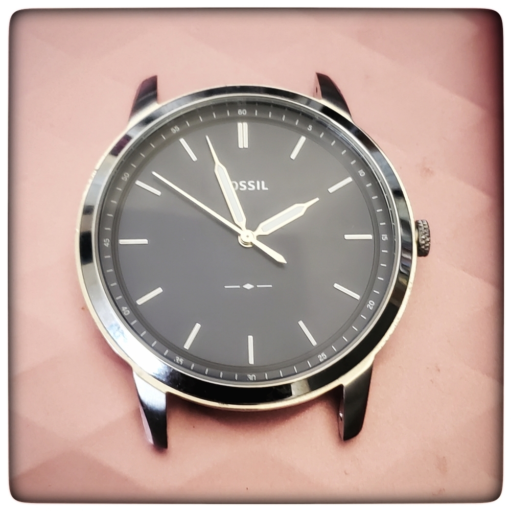 Minimalist Slim Three-hand Blue Watch Case